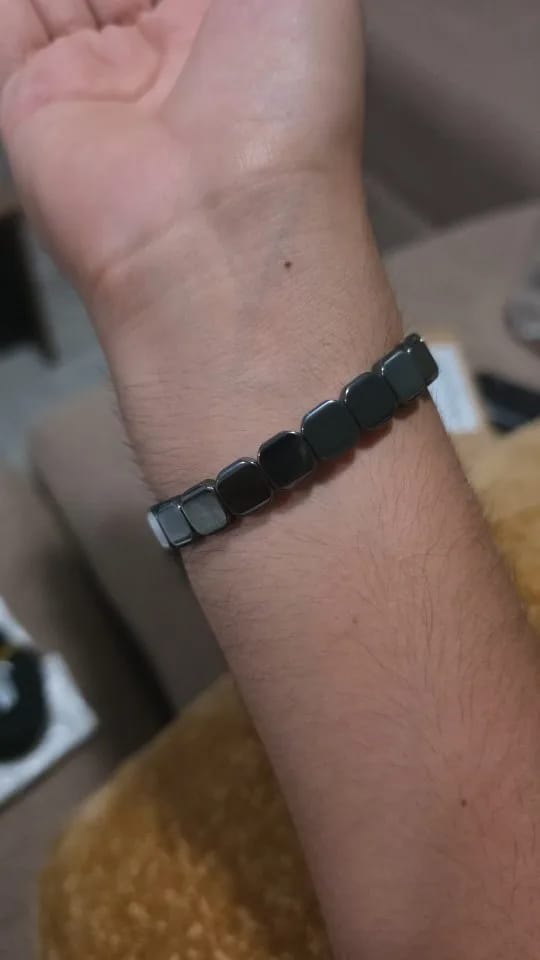 Customer photo review of Ferros® Hematite Bracelet