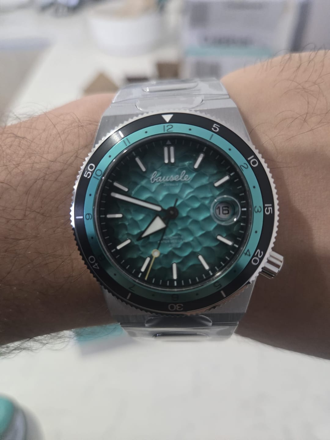 Customer photo review of Oceanic Blue