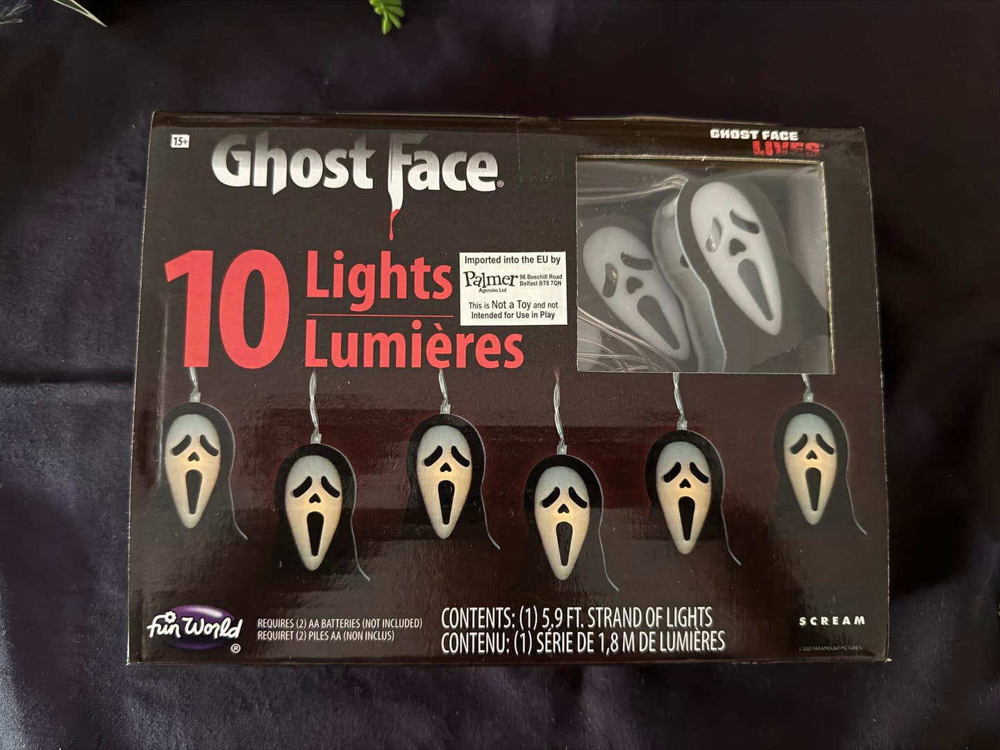 Customer photo review of Ghost Face Lichterkette – LED Dekolichter mit Horror-Flair
