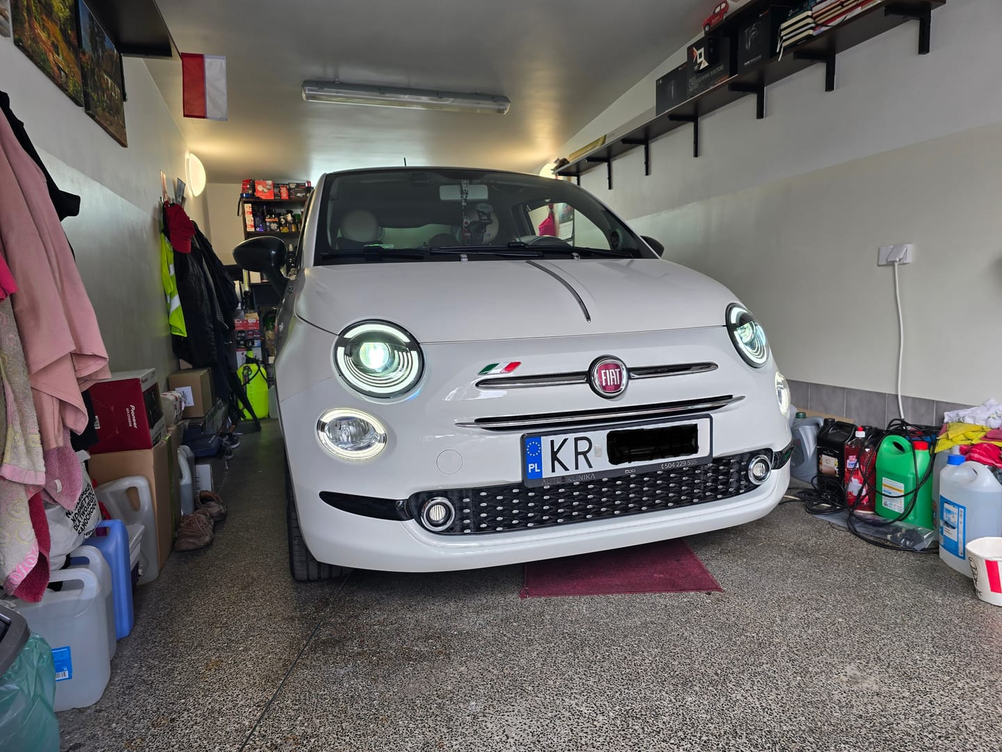Customer photo review of Fari Full LED Anteriori Abarth & Fiat 500 (2008–2025)