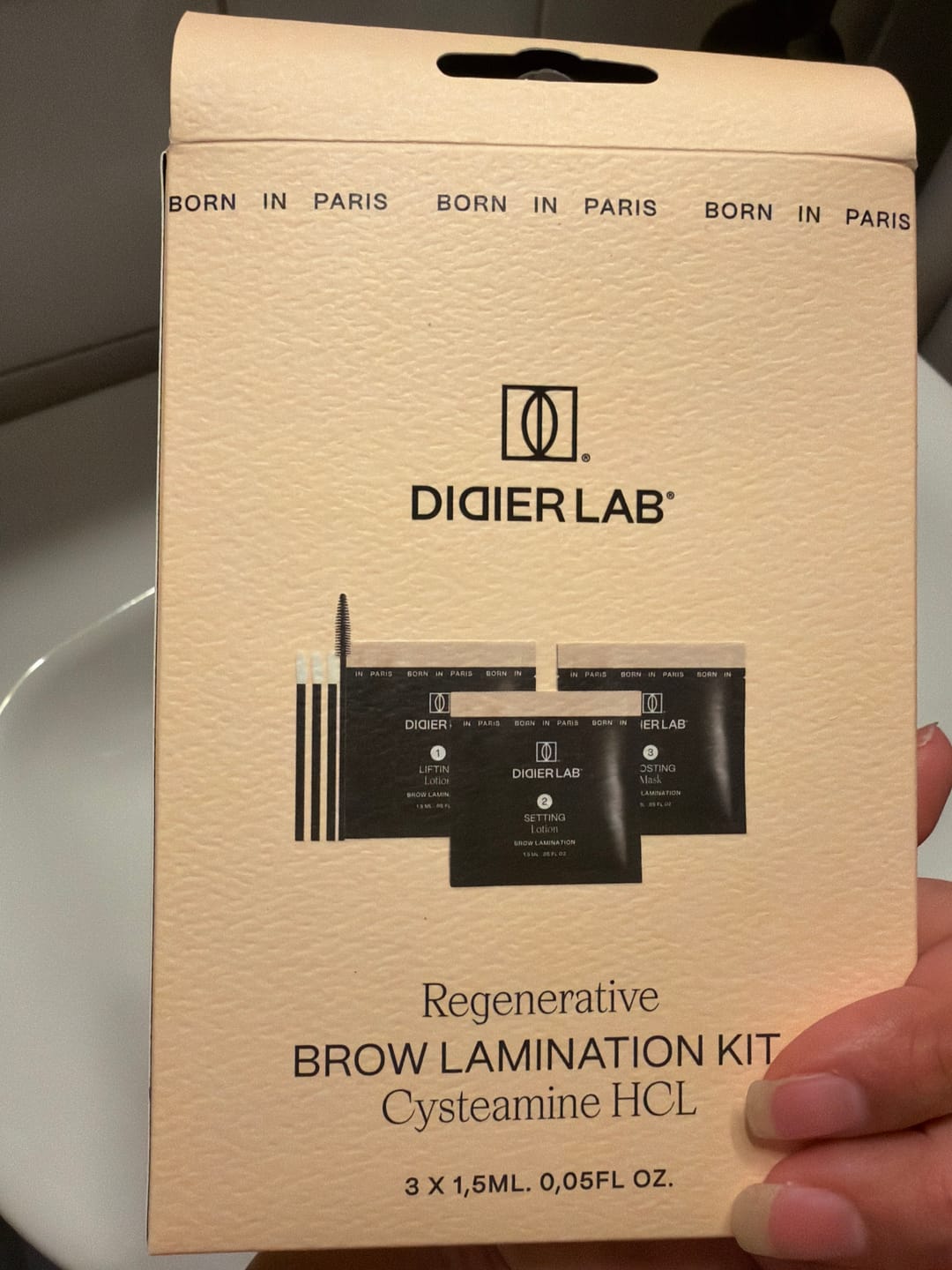 Customer photo review of Regenerative Brow Lamination kit, Didier Lab