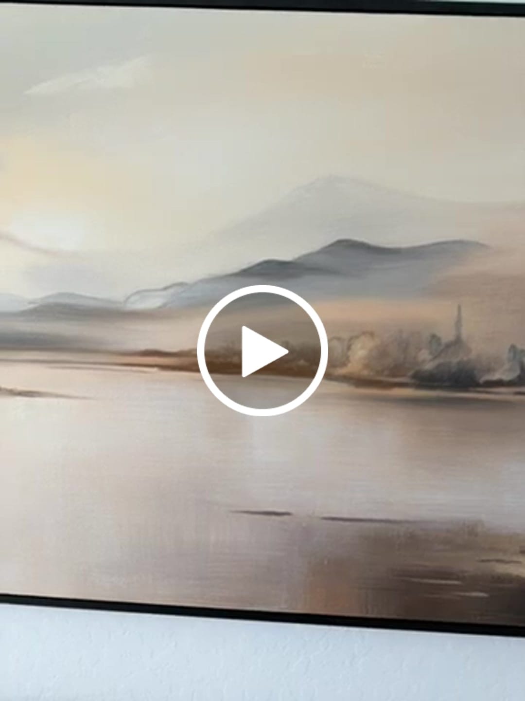 Customer video review of Abstract Mountain Canvas Art #MO029