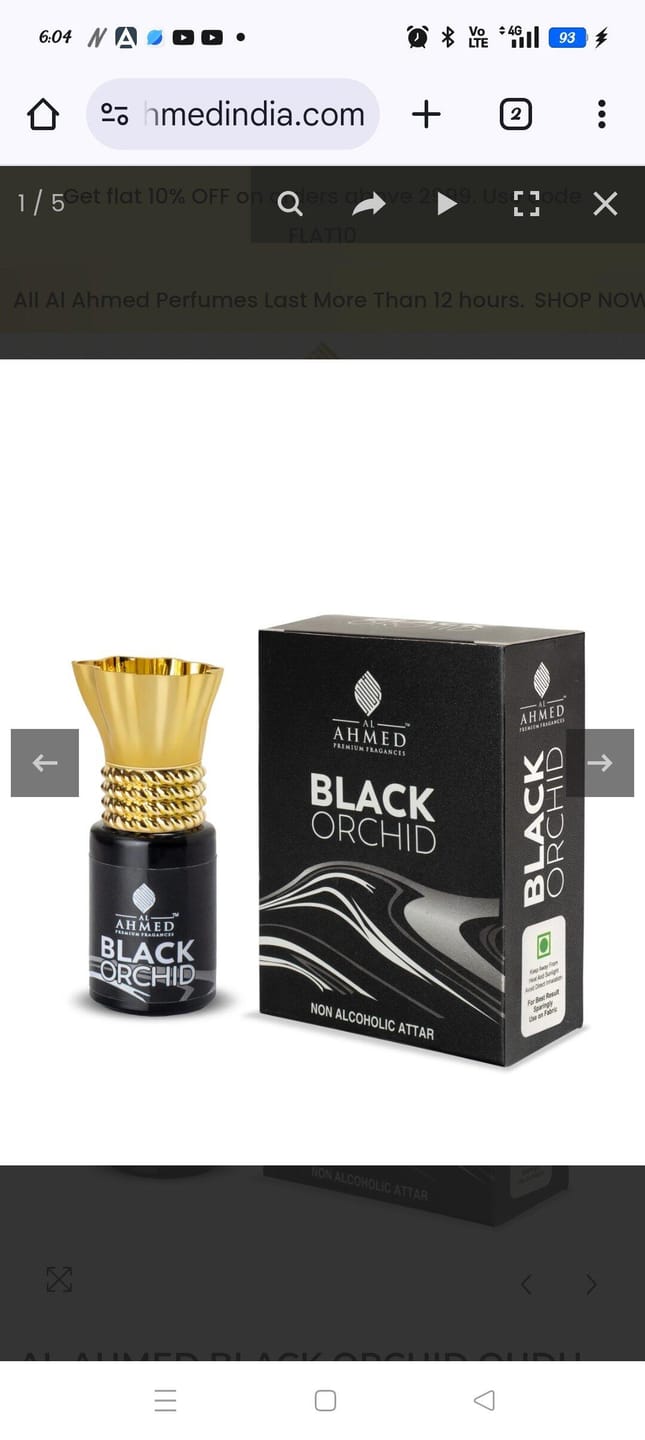 Customer photo review of AL AHMED BLACK ORCHID OUDH ATTAR