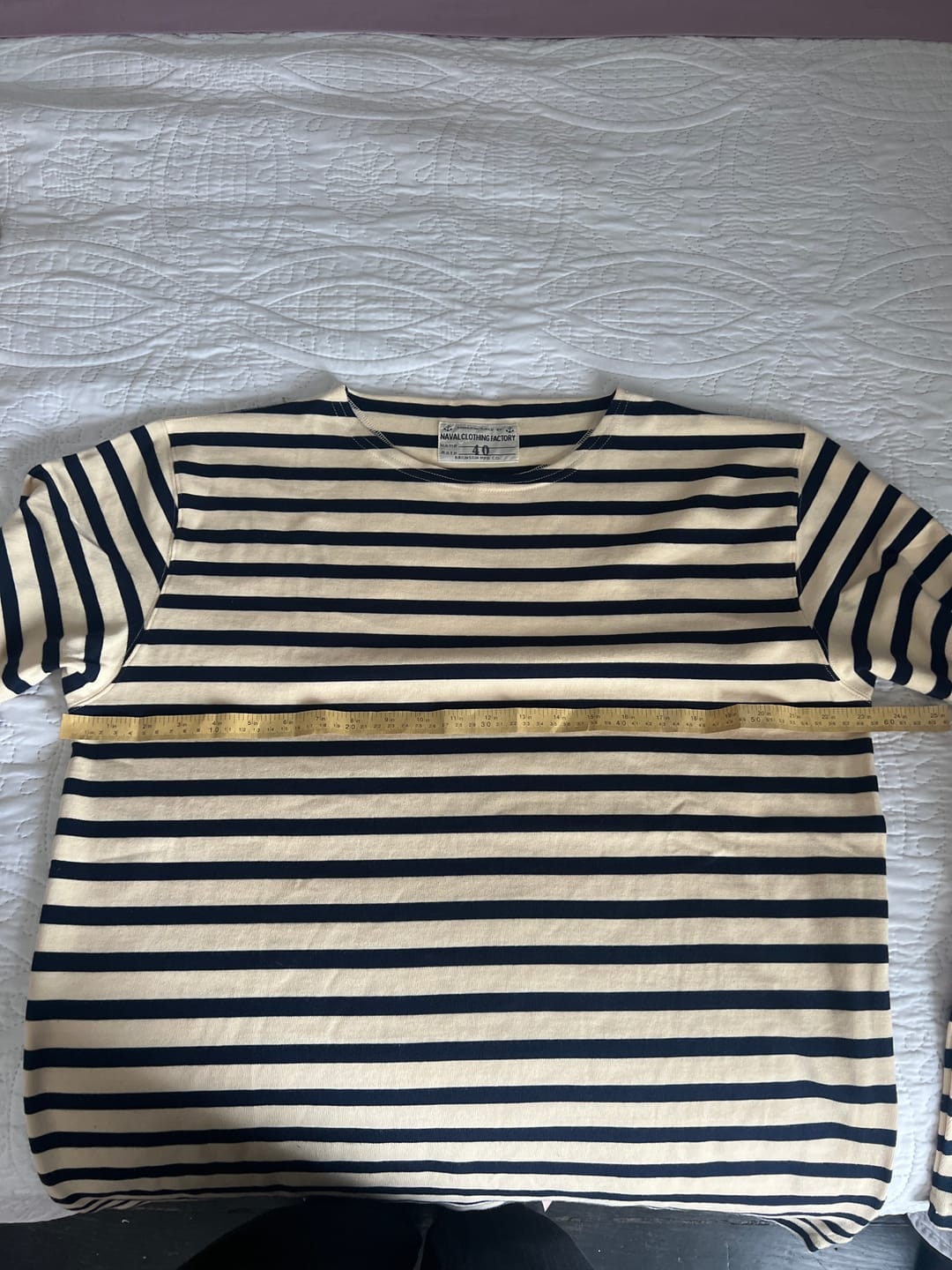 Customer photo review of Breton Stripe T-Shirt