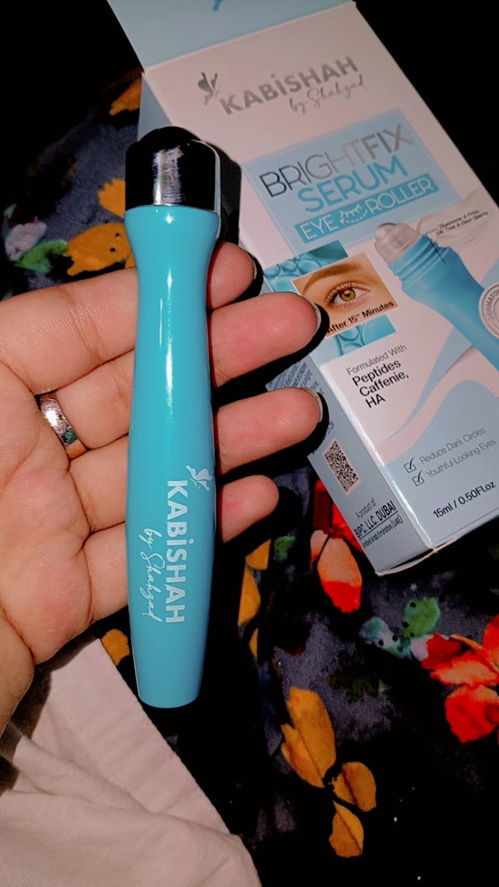Customer photo review of Brightfix Serum Eye Roller