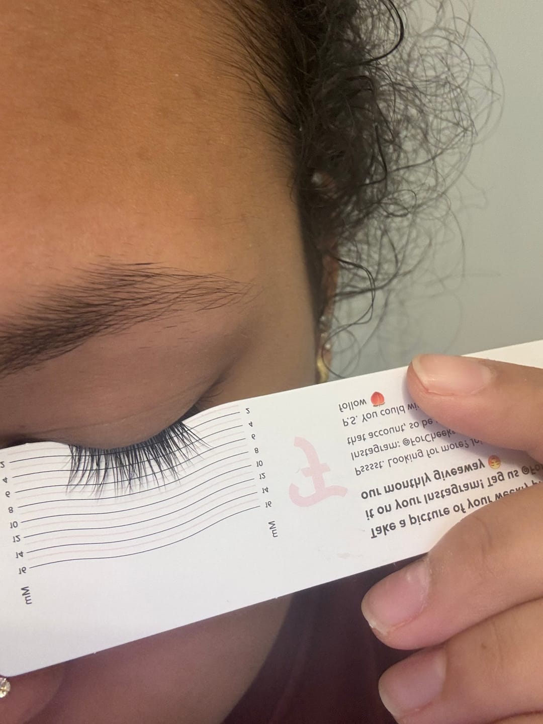 Customer photo review of LASH GROWTH SERUM