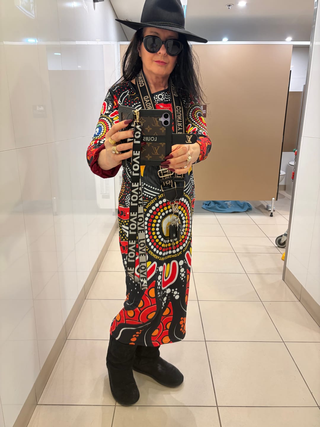 Customer photo review of NAIDOC 2025 Boab Tree Long Sleeve Bodycon Dress Celebrate Aboriginal Culture The Next Generation LT9