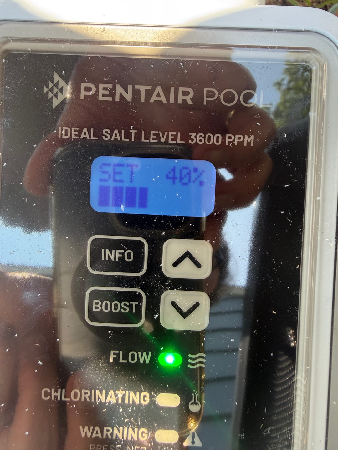 Customer photo review of Pentair IntelliChlor® Plus40 Salt Chlorine Generator Cell 40k gal | 523735