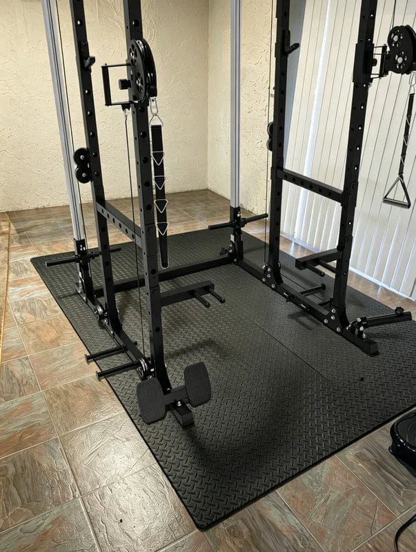 Customer photo review of GXMMAT X6 Power Rack + Weight Bench + Barbell + Bumper Plate Set (230lbs) Package