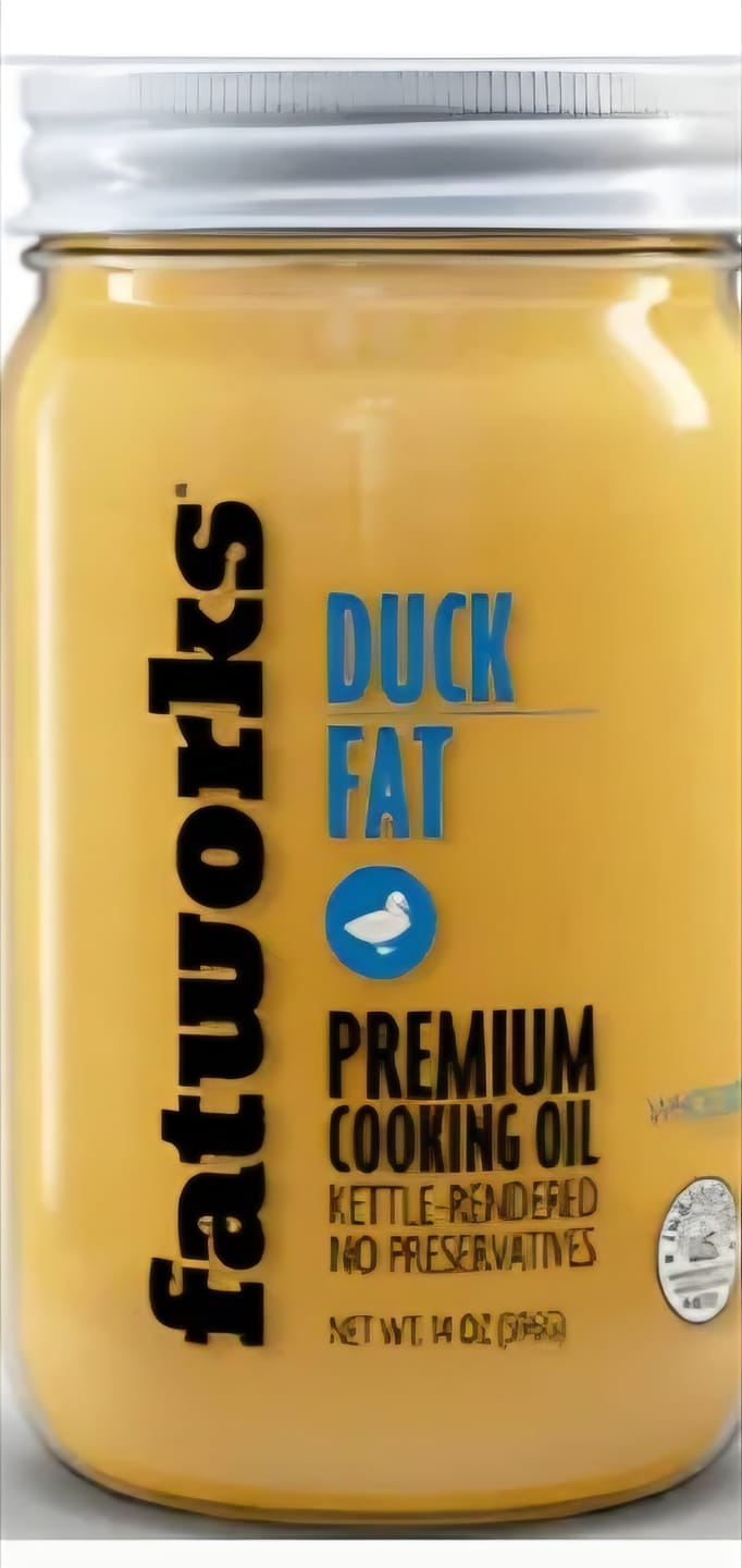 Customer photo review of Cage Free Duck Fat (14 oz)