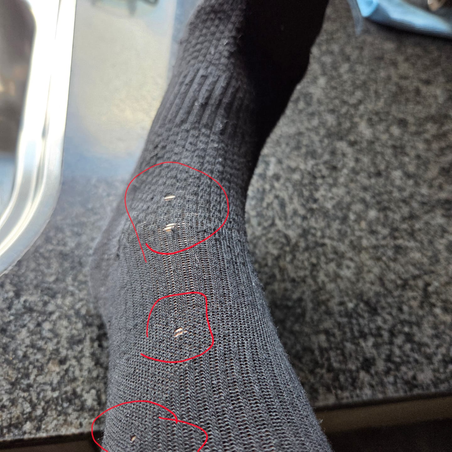 Customer photo review of Tynde støttestrømper