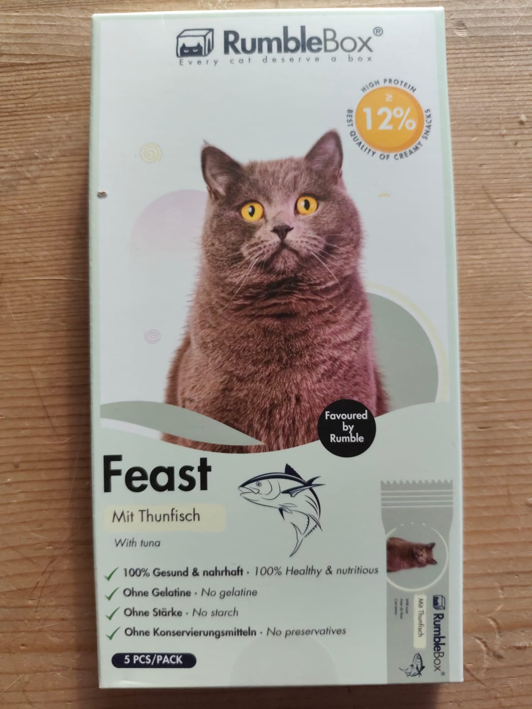 Customer photo review of 70% Thunfisch Schleckies 5x15g