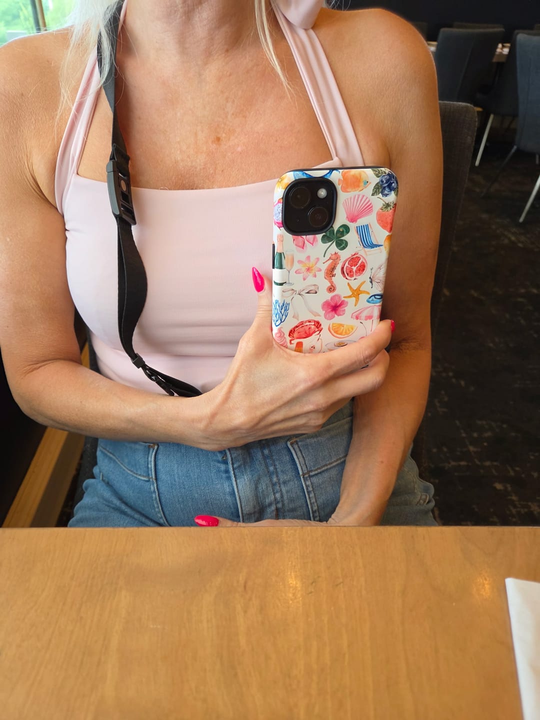 Customer photo review of Crossbody Phone Strap Black
