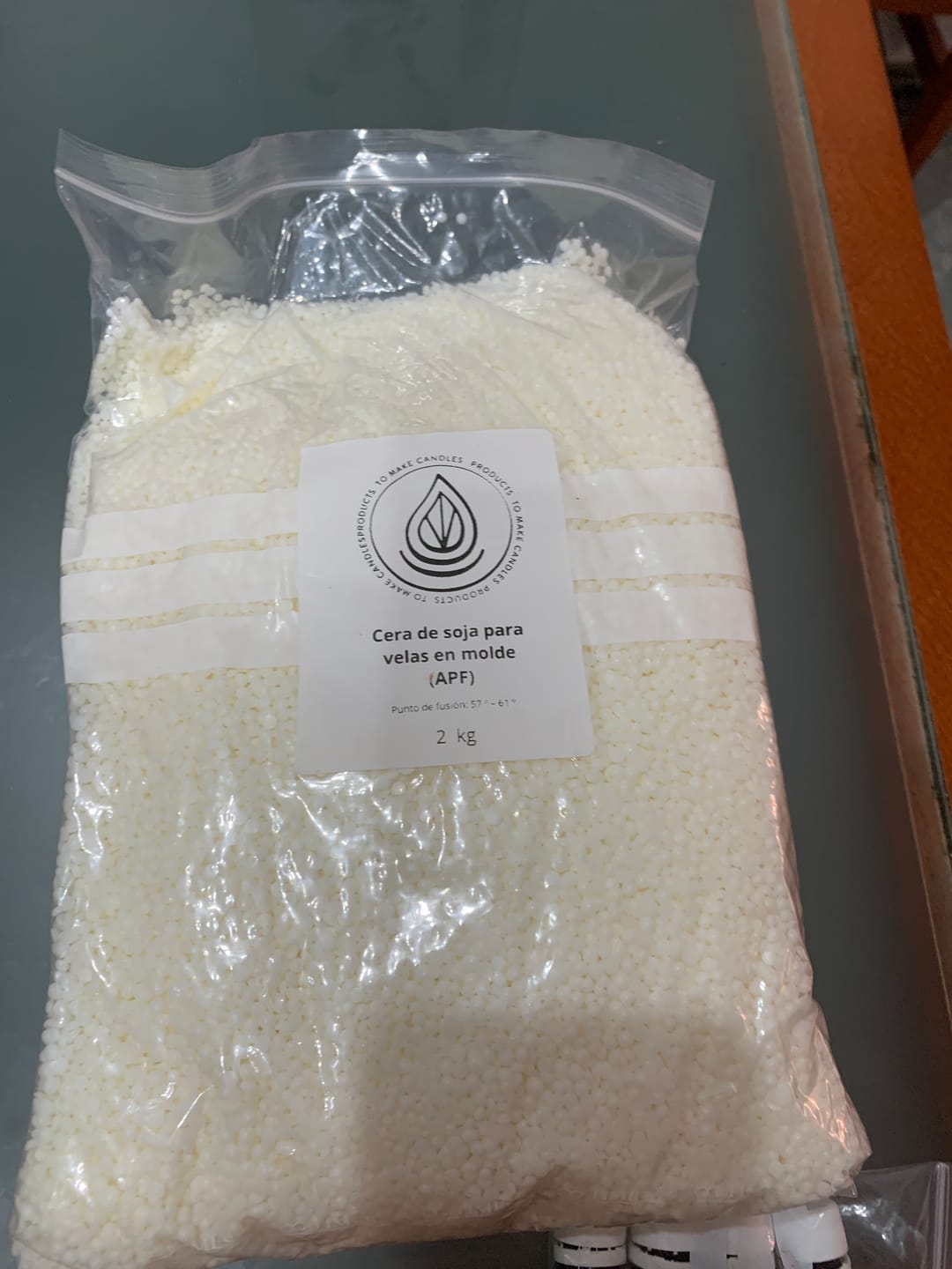 Customer photo review of Cera de Soja para velas en Molde, Pilar y Wax-melts (APF)