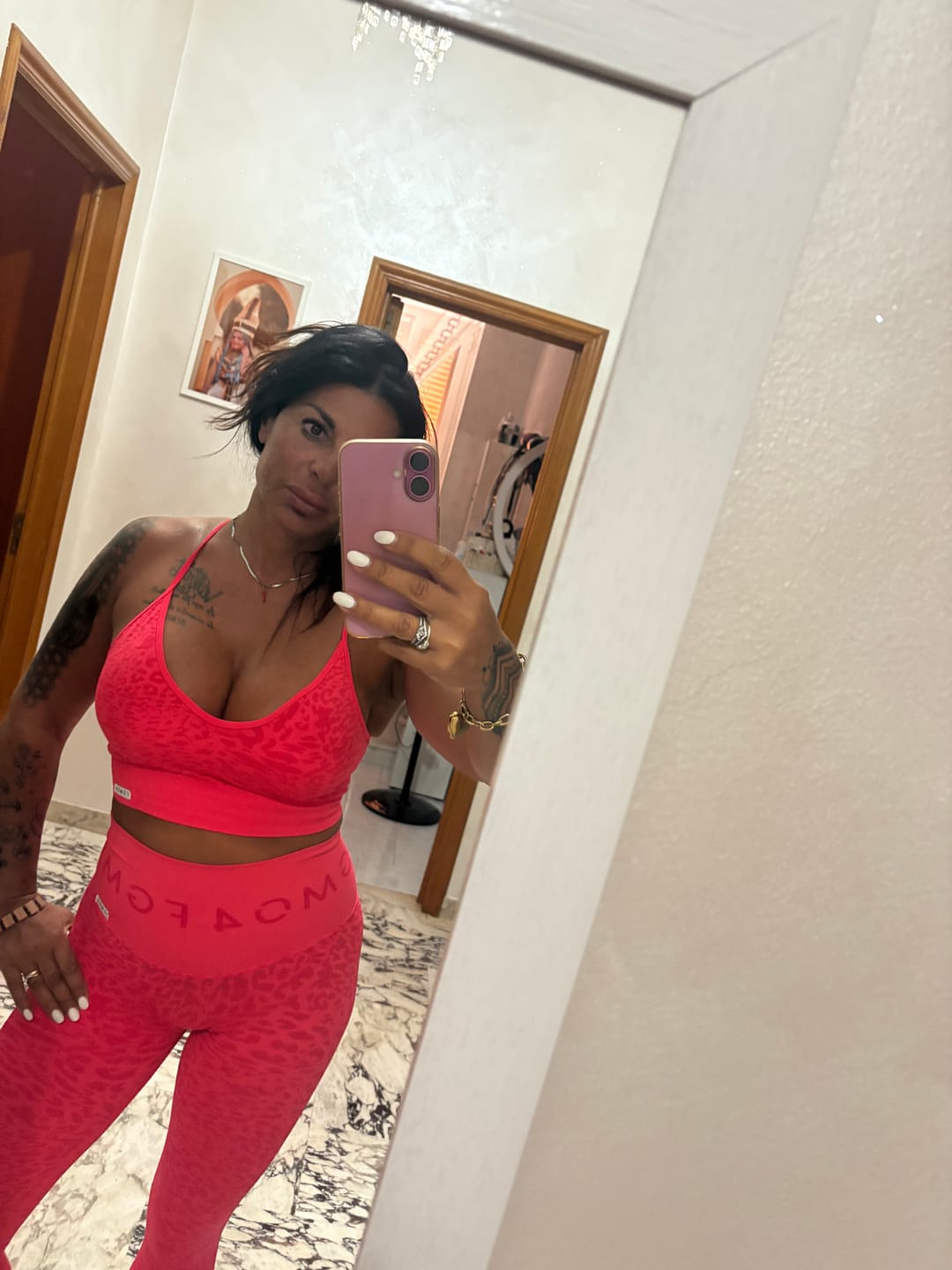 Customer photo review of Leggings Push Up Jungle Leopardo 2.0 Orange
