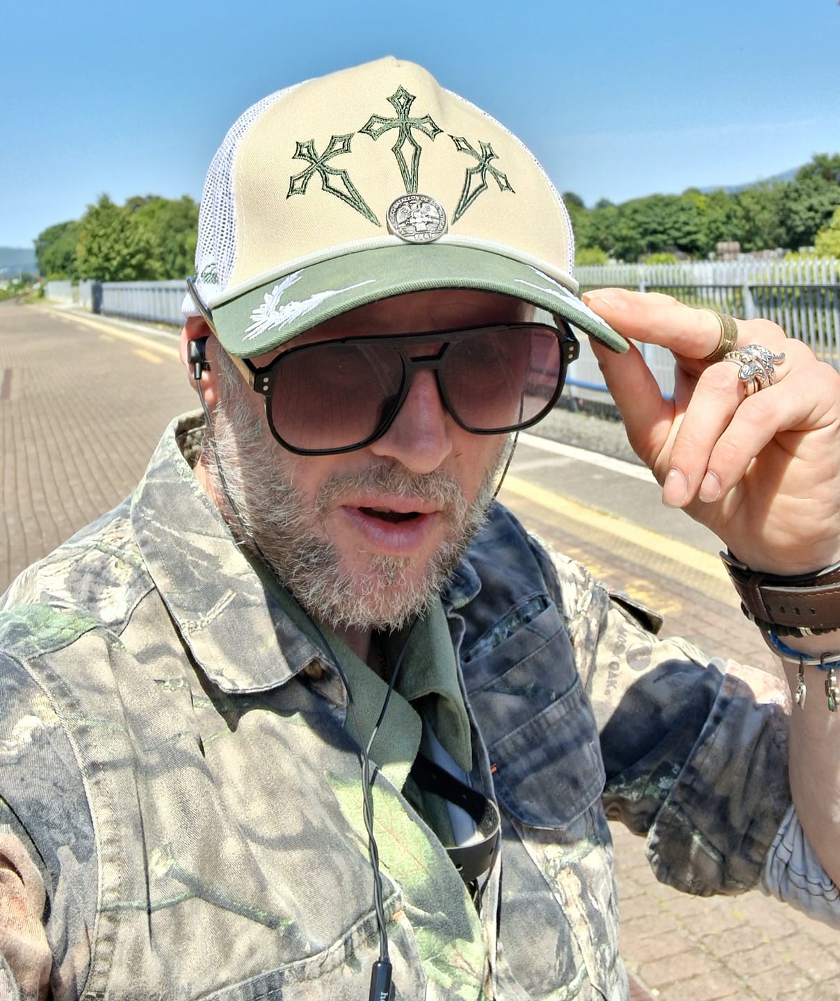 Customer photo review of Redeemer Cap - White Green