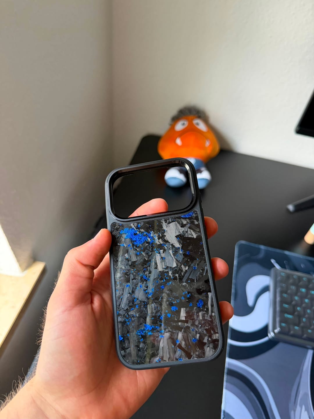 Customer photo review of iPhone Forged Carbon Fiber Phone Case - MagSafe
