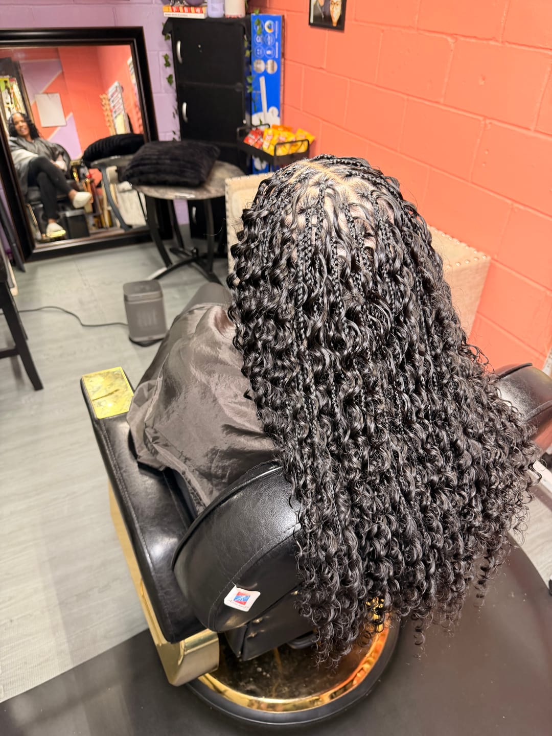 Customer photo review of Human Crochet Hair Deep Wave for Miracle Knots