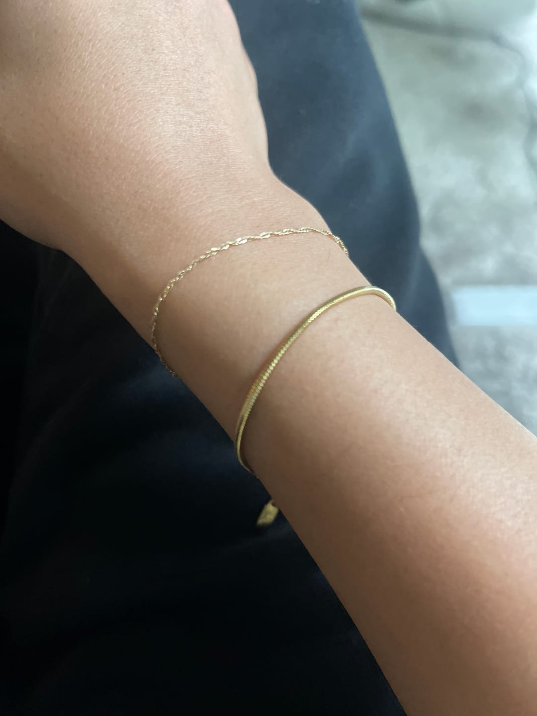 Customer photo review of Minimal Square Bracelet