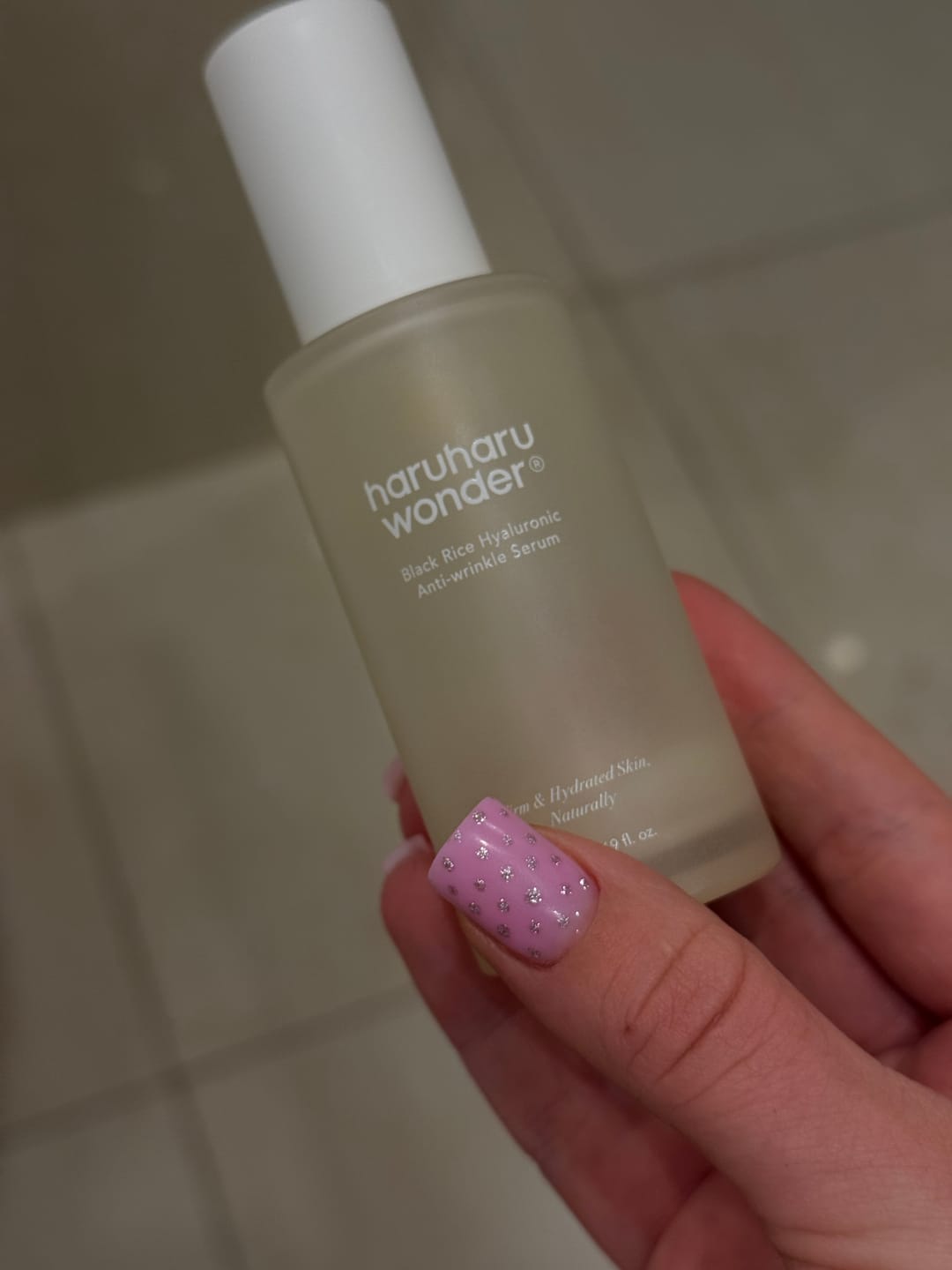 Customer photo review of Hialuronskābes serums ar melno rīsu ekstraktu Haruharu WONDER Black Rice Hyaluronic Anti-Wrinkle Serum