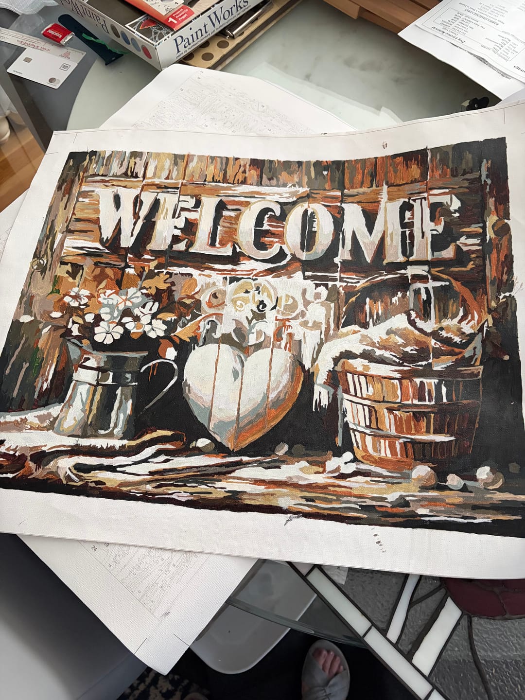 Customer photo review of Paint by Numbers - Welcome