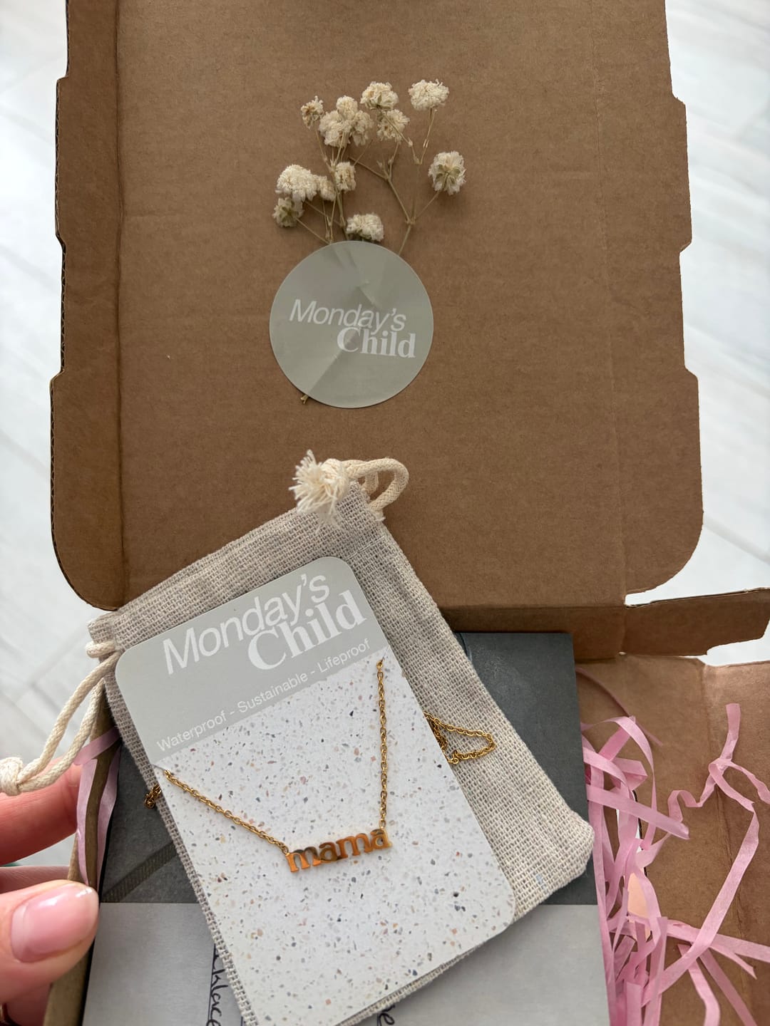 Customer photo review of Mama Necklace