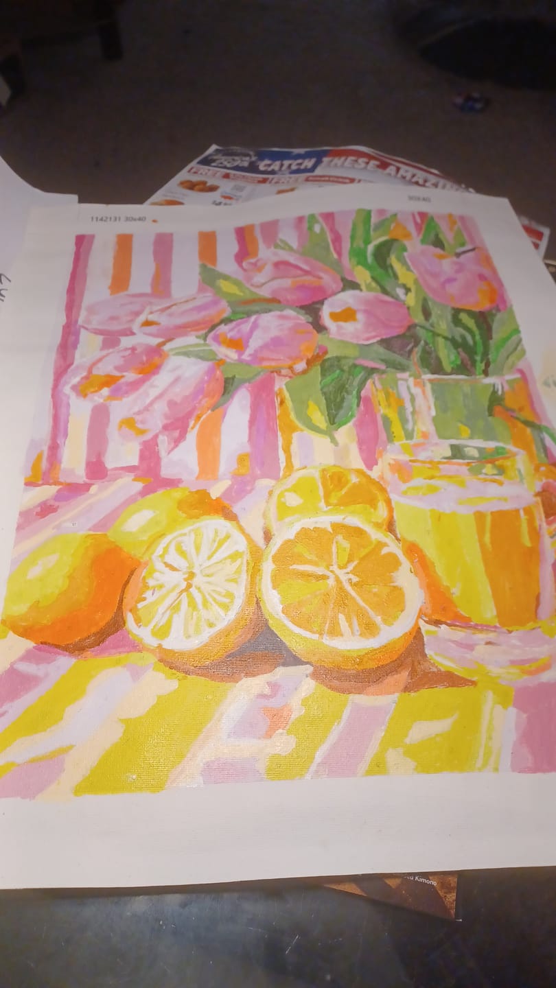 Customer photo review of Surprise Painting | Paint by Numbers