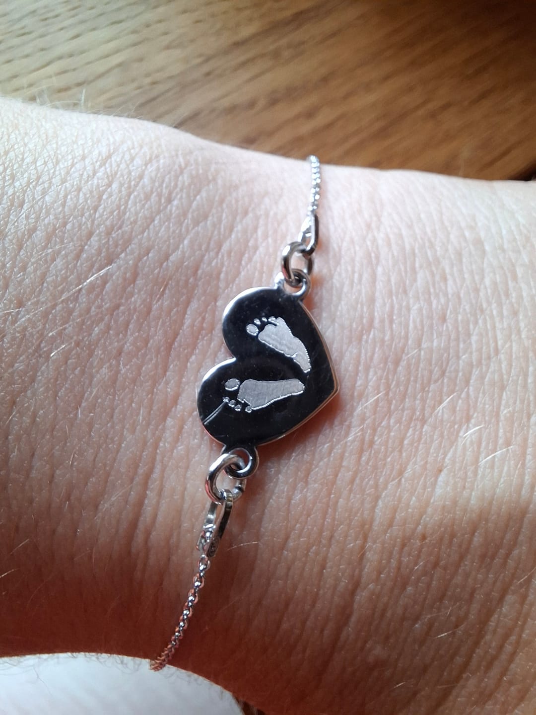 Customer photo review of Herzarmband First Steps