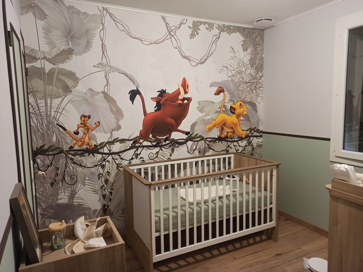Customer photo review of Papier Peint Animaux  Roi Lion