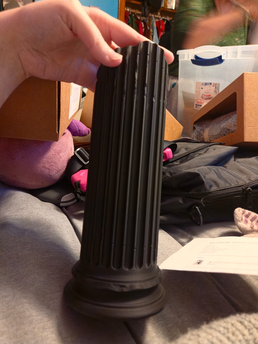 Customer photo review of 🏛️ Vaso Colonna Greca stampato in 3D – 25 cm  €39,90