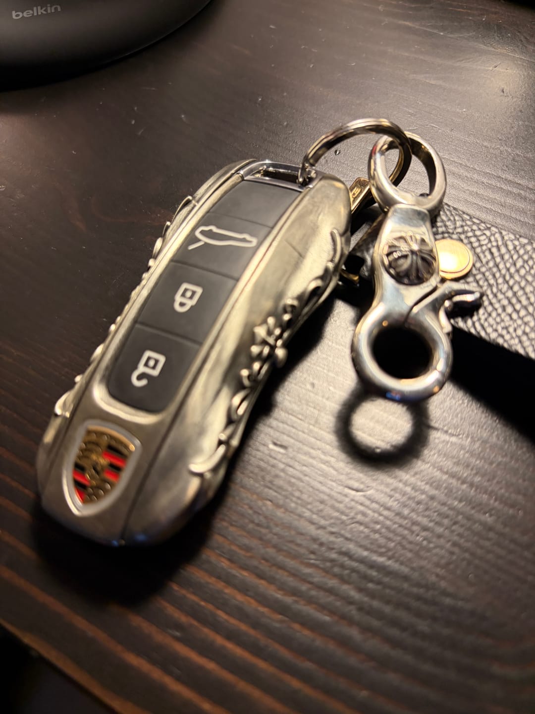 Customer photo review of Porsche Handcrafted Silver Key Case
