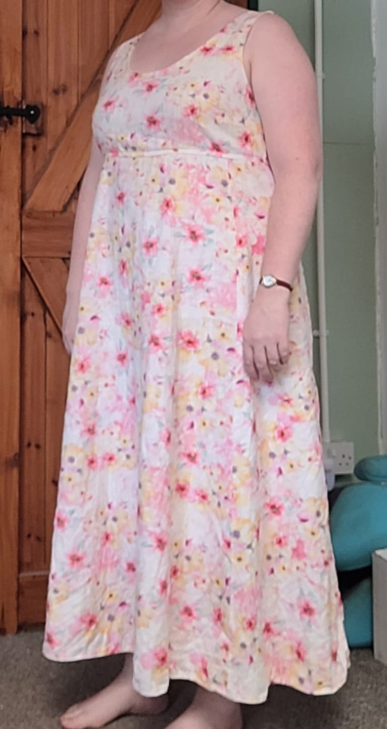 Customer photo review of Delicate Bloom Cotton Linen Fabric
