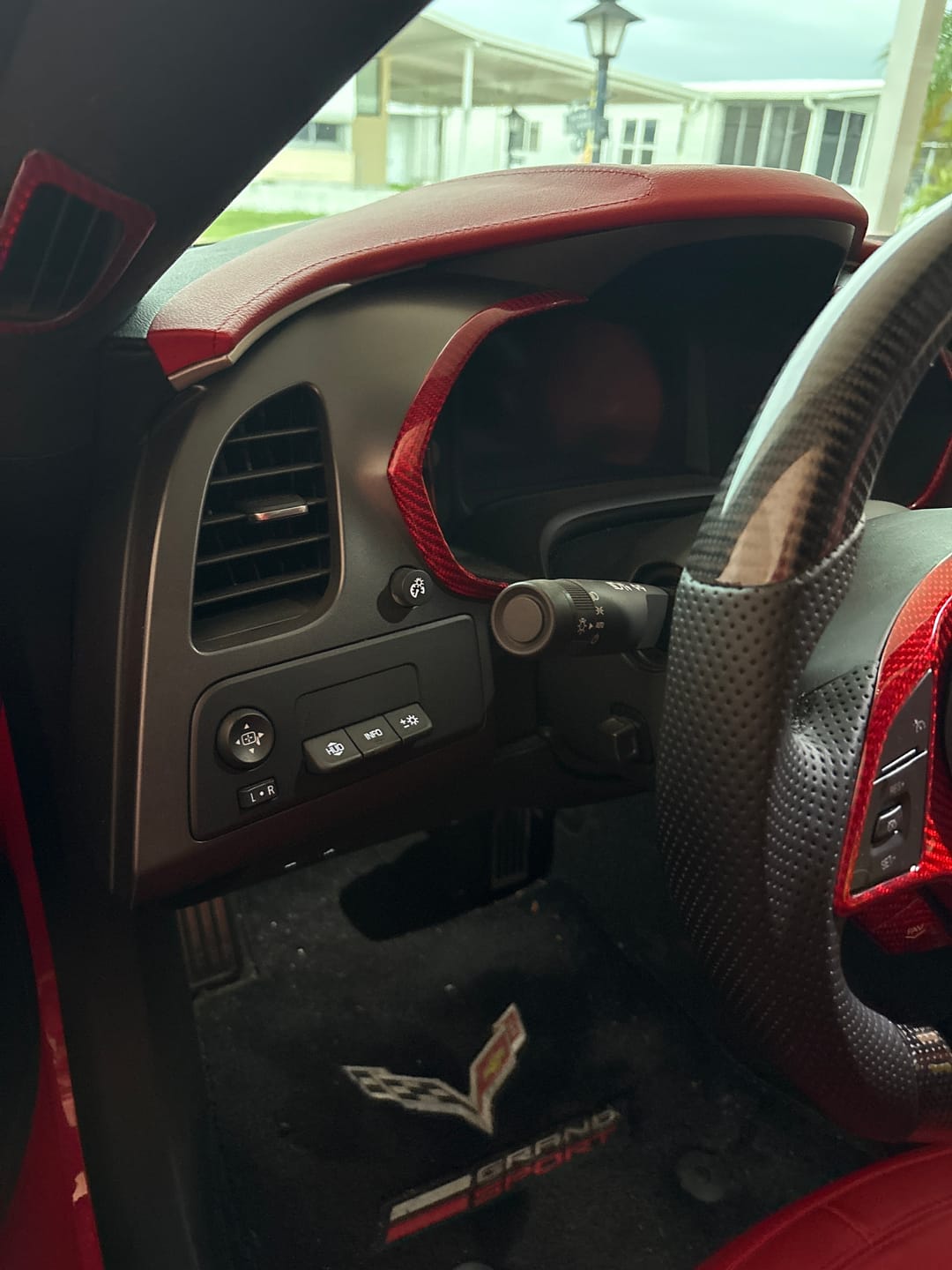 Customer photo review of C7 Corvette 2014–2019 Carbon Fiber Gauge Bezel Chrome Delete Cover
