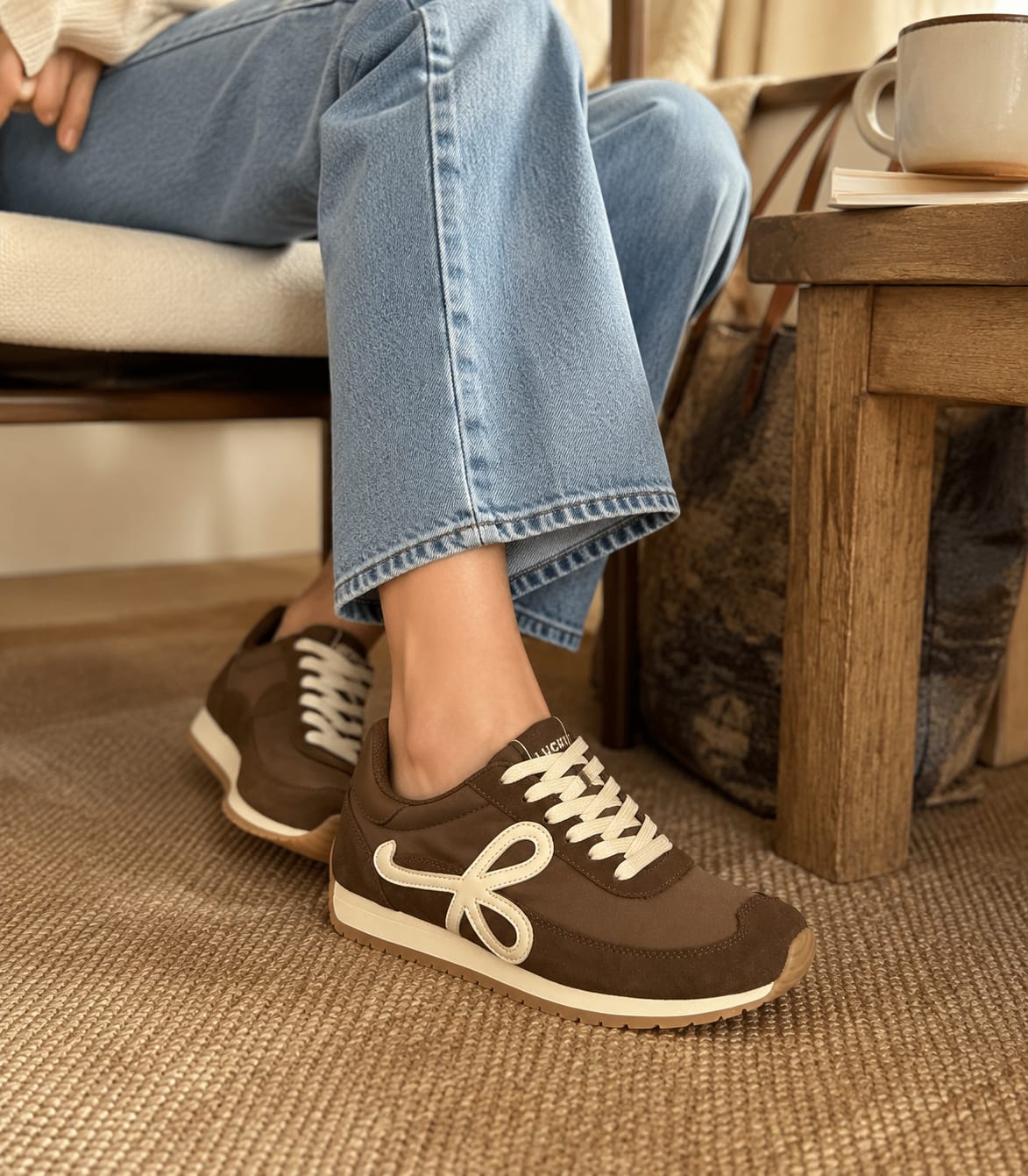 Customer photo review of Lucky Step Retro Runner Sneakers