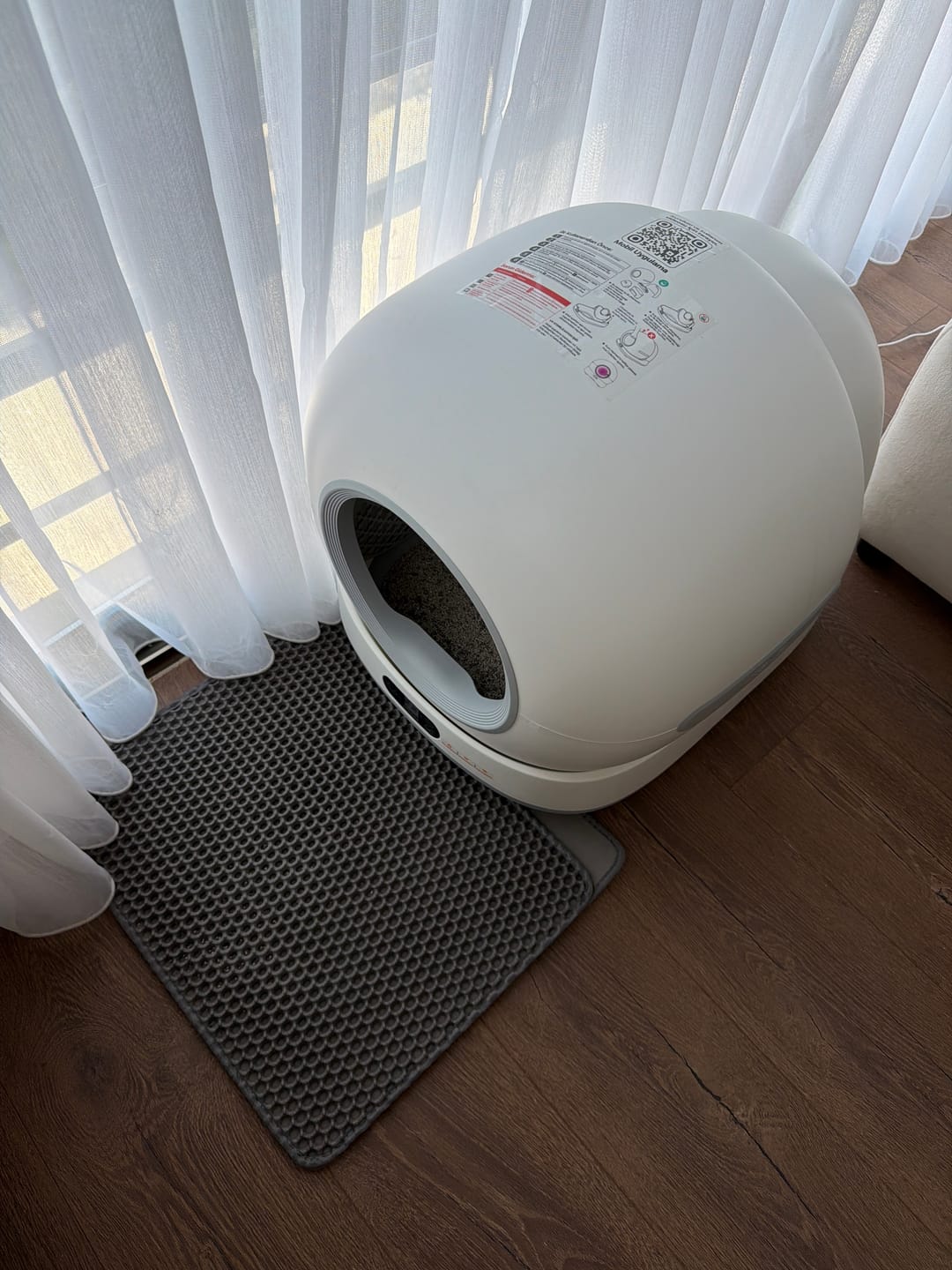 Customer photo review of Otomatik Kedi Tuvaleti | 72L, 7L Atık Hazneli, UV, Wifi, Mobil Kontrol, Akıllı Kedi Tuvaleti (X8624)