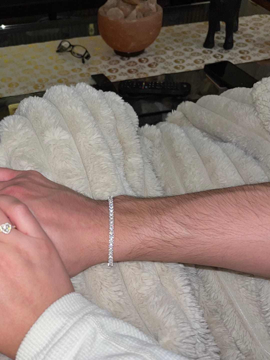 Customer photo review of Pulsera Tennis Cuadrada 4MM
