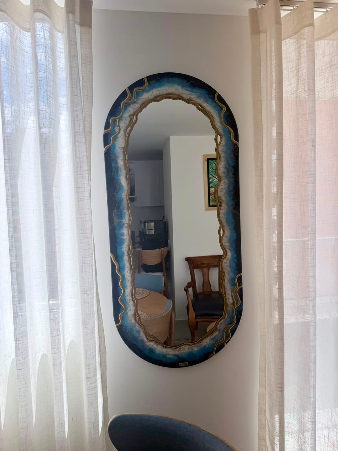 Customer photo review of Espejo ovalado Oceánico