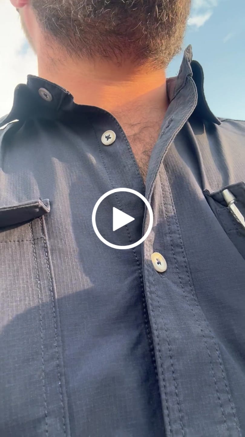 Customer video review of W.O.R.K Ripstop 4 Way Stretch S/Sleeve Shirt Navy
