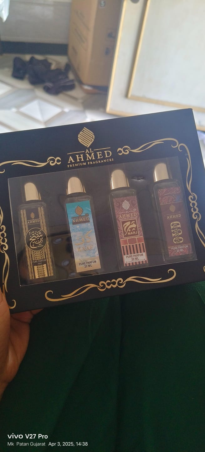 Customer photo review of AL AHMED 20ML SIGNATURE COMBO SET – KAAF | MARJ | BOMBAY OUD | BIN SHAIKH
