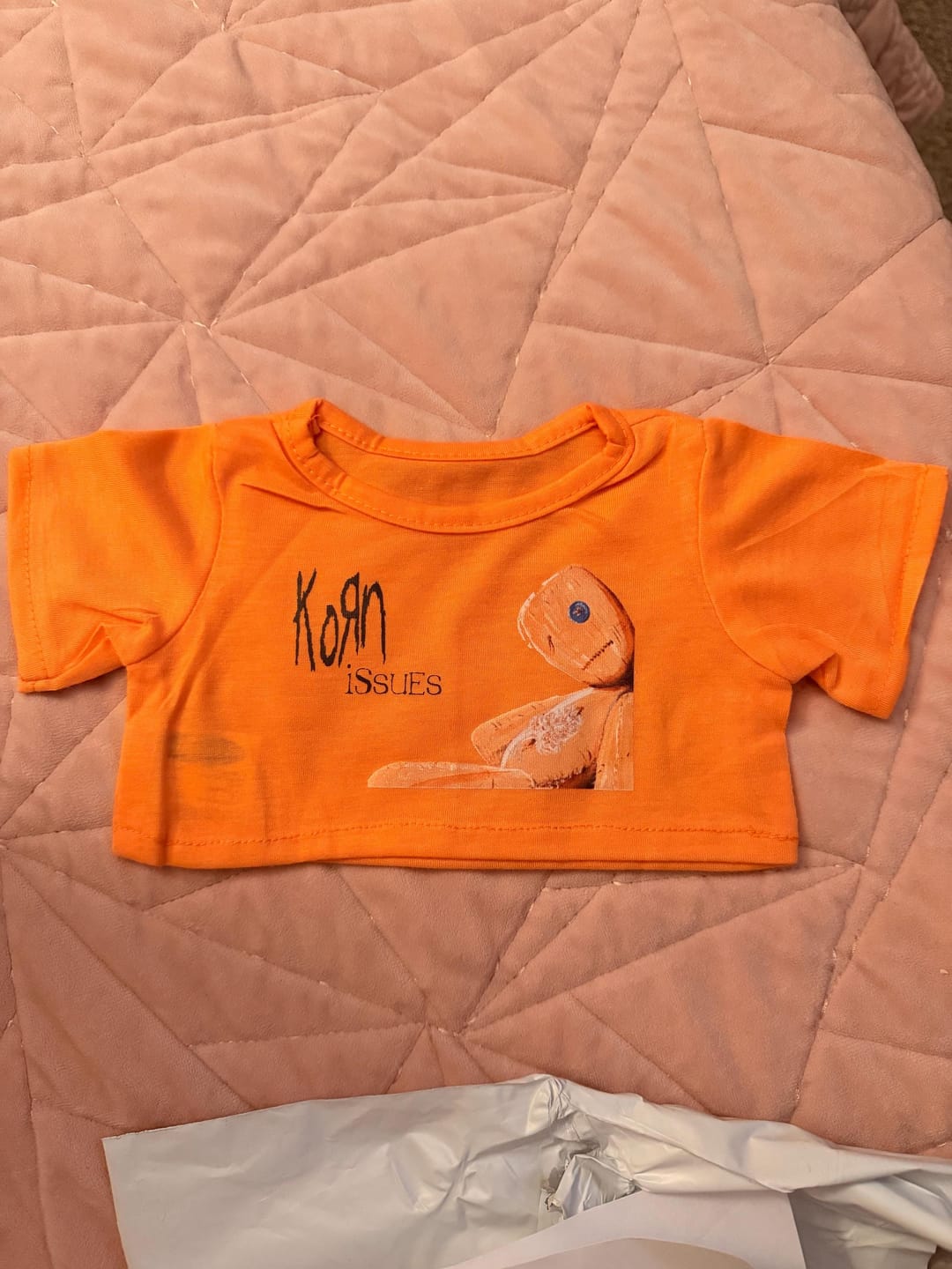 Customer photo review of Custom Teddy Bear Shirt - Personalized Photo or Text for 14-16 Inch Plush - Fits BAB