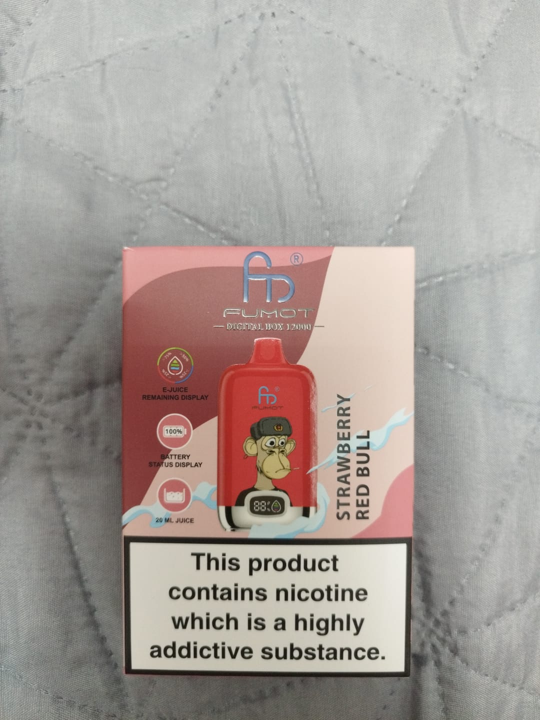 Customer photo review of Fumot Digital Box 12000- Strawberry Red Bull