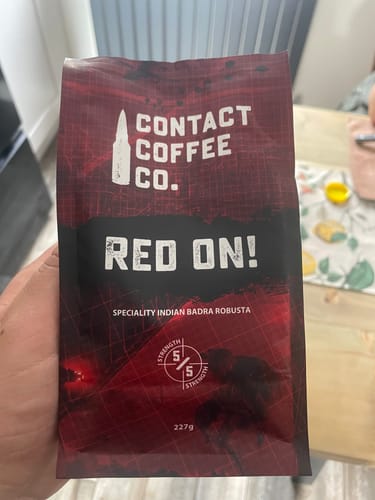 Customer photo review of Red On! High-Caffeine Coffee