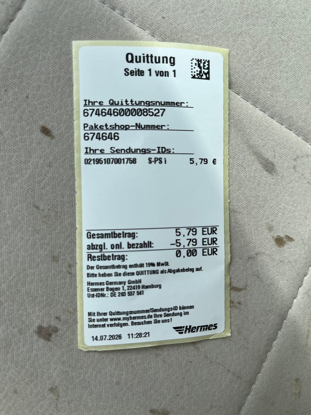 Customer photo review of Mir reicht's ich geh Segeln · Herren Premium Bio T-Shirt