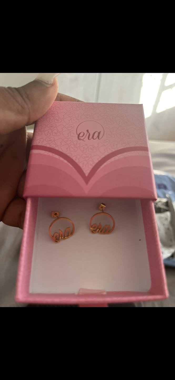 Customer photo review of White Era Adore Silver Earrings