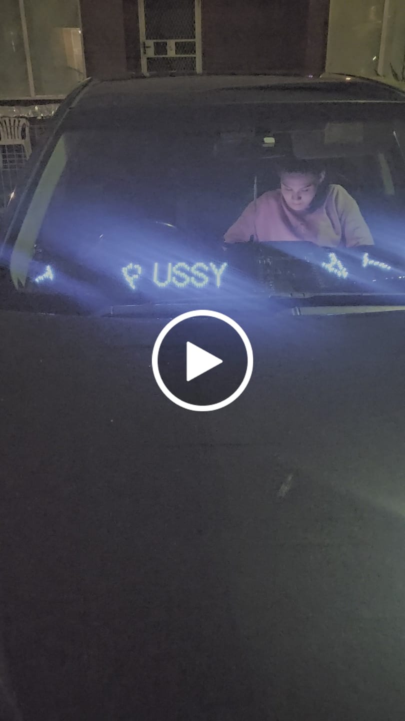 Customer video review of LED Windshield Eyes │ Night-Time Visibility With Style