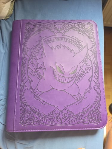 Customer photo review of Purple Evil - Toploader Trading Card Binder