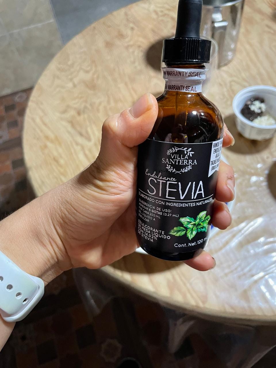 Customer photo review of Stevia Líquida Villa Santerra 500 ML Para Food Service