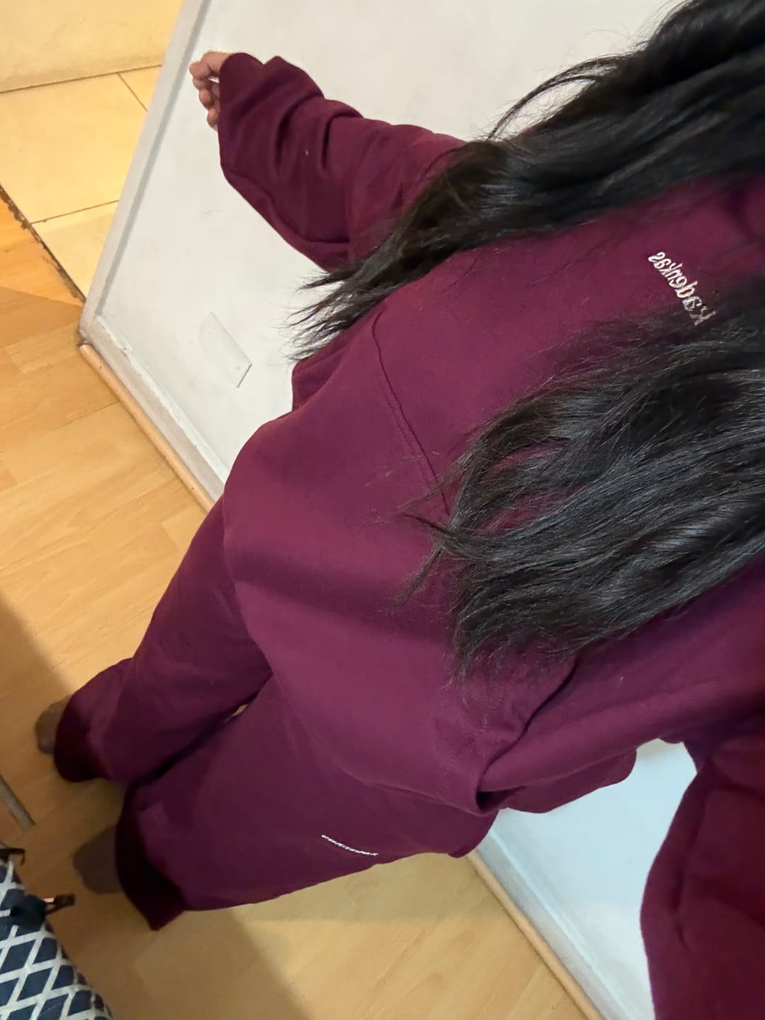 Customer photo review of (PRE-VENTA) PANTALÓN BUZO BURDEO - CORTE RECTO LOGO BORDADO