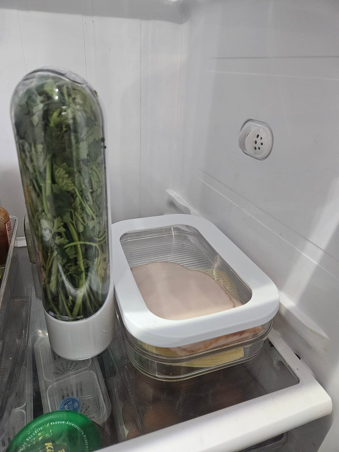 Customer photo review of Organizador Refrigerador Acrilico Recipiente Carne 3 Niveles