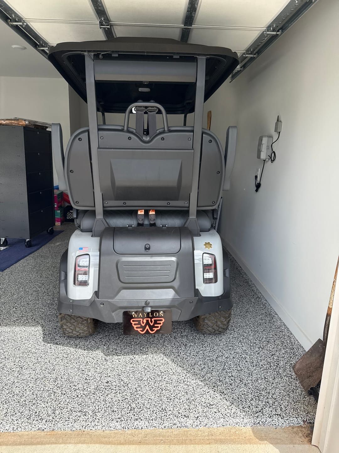 Customer photo review of Waylon Jennings Flying W License Plate
